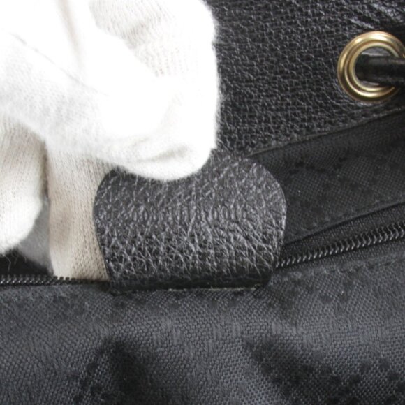 GUCCI Black Bamboo Backpack - Picture 12 of 14